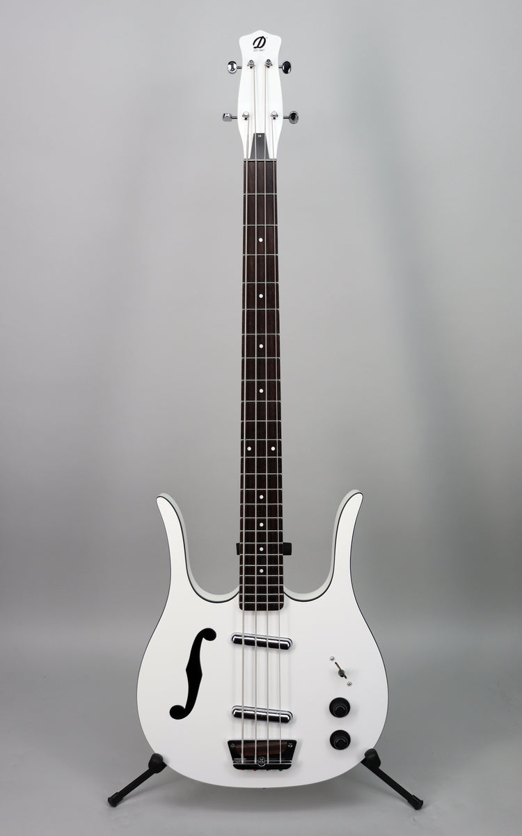 Danelectro Red Hot Longhorn Bass White – Detroit Guitar