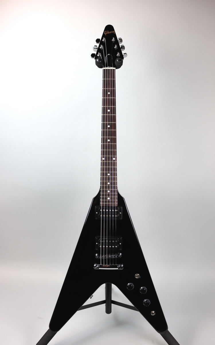 Gibson 80s Flying V Ebony – Detroit Guitar