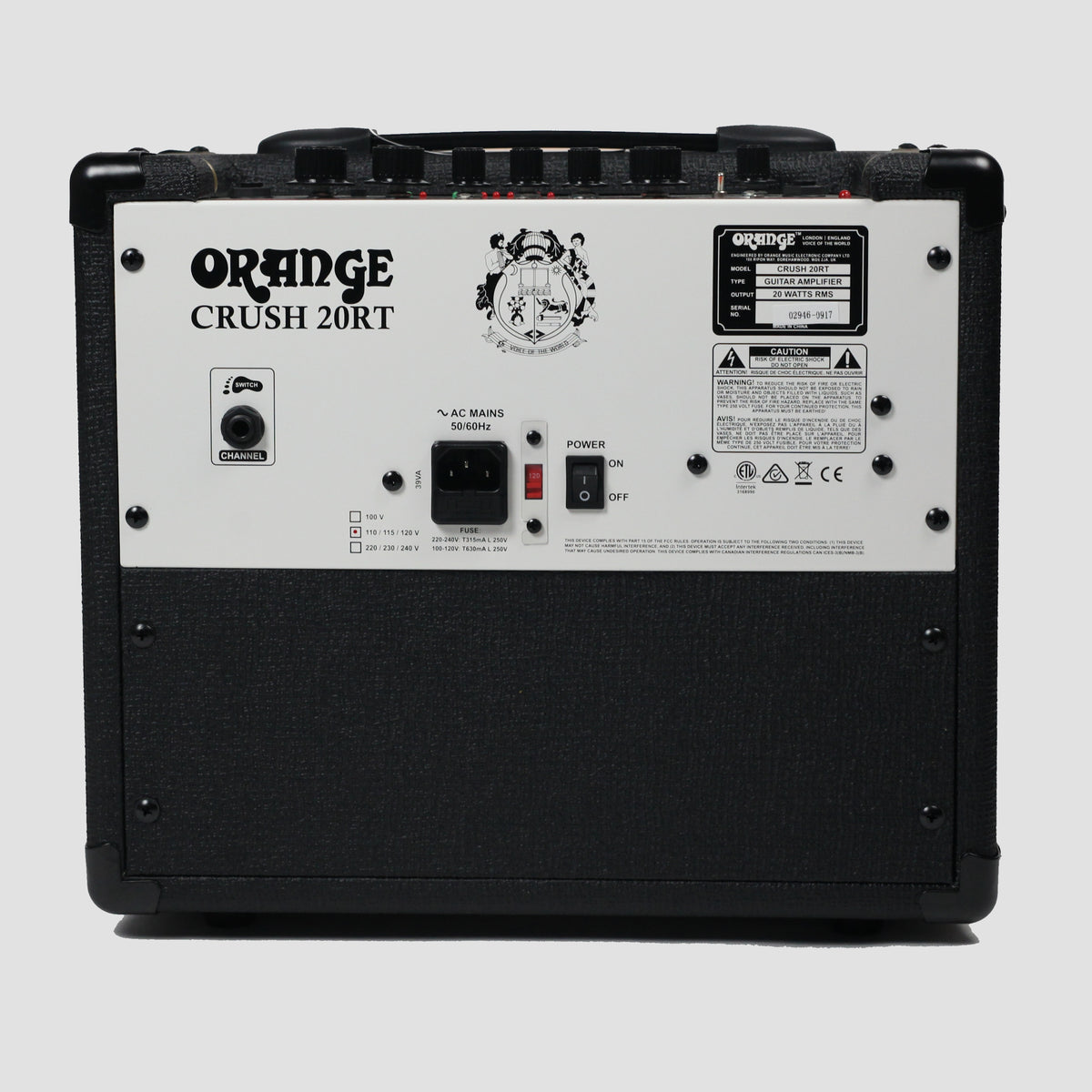 Orange Crush 20 RT Combo Black – Detroit Guitar