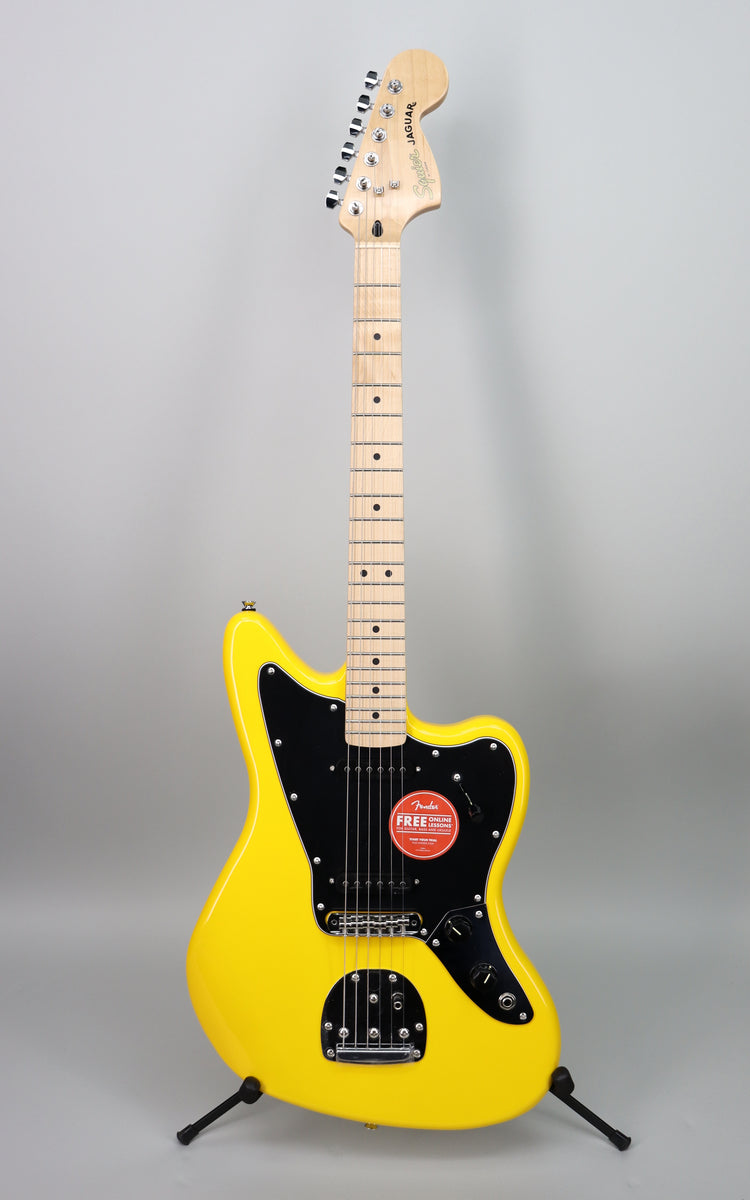 Squier FSR Affinity Jaguar Graffiti Yellow – Detroit Guitar