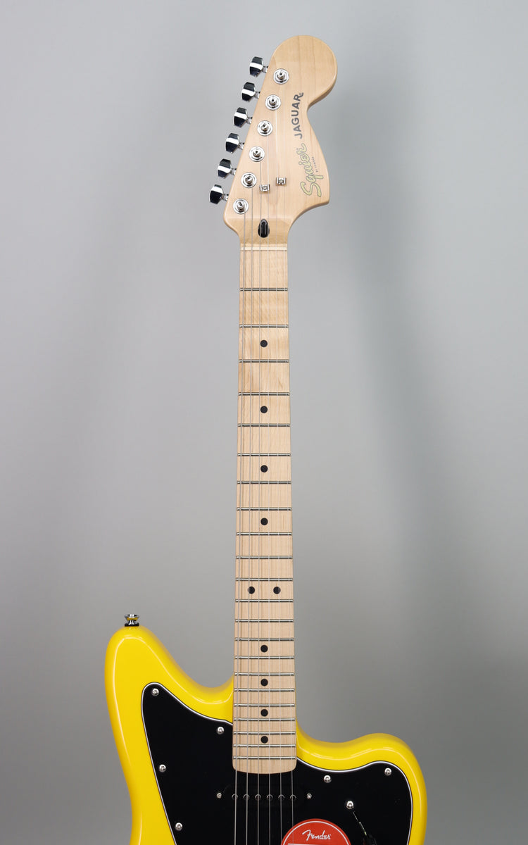 Squier FSR Affinity Jaguar Graffiti Yellow – Detroit Guitar