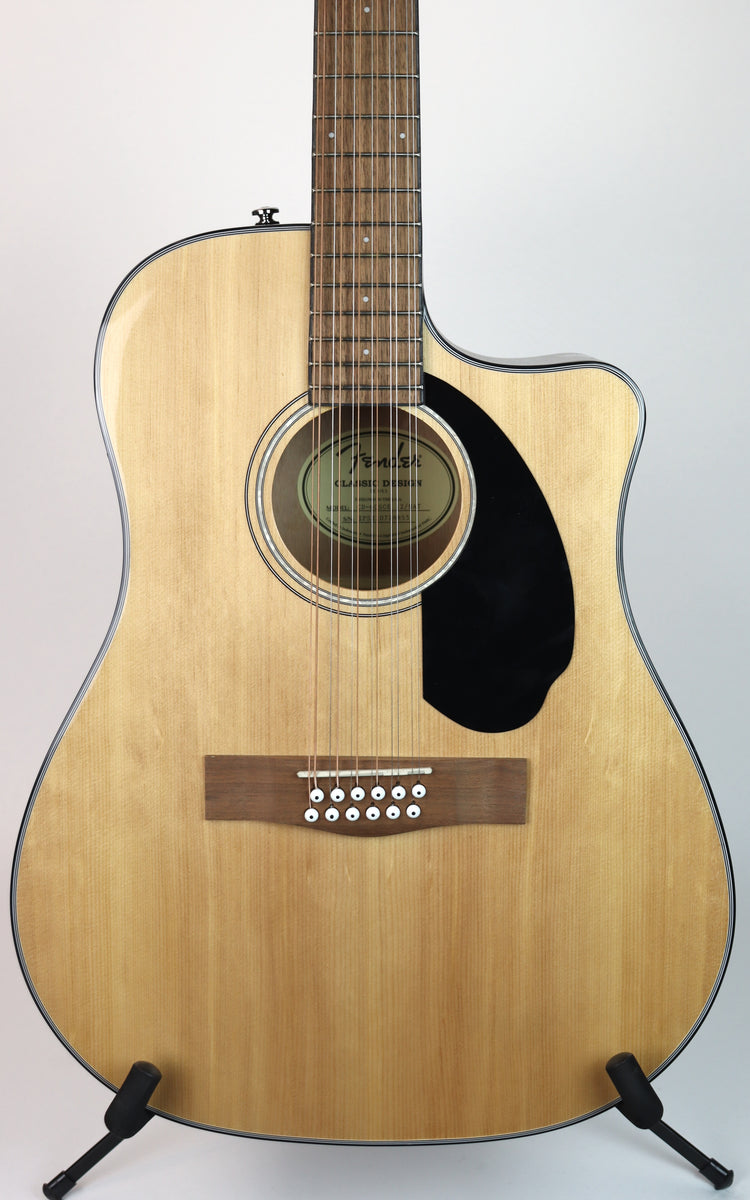Fender CD-60SCE 12 String Natural – Detroit Guitar