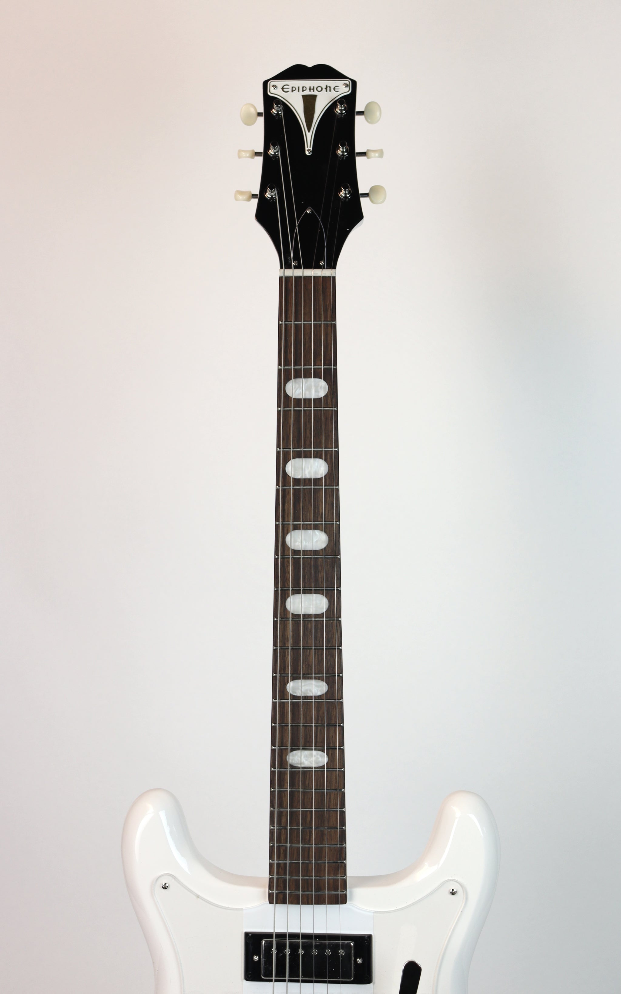 Epiphone Crestwood Custom Tremotone Polaris White – Detroit Guitar