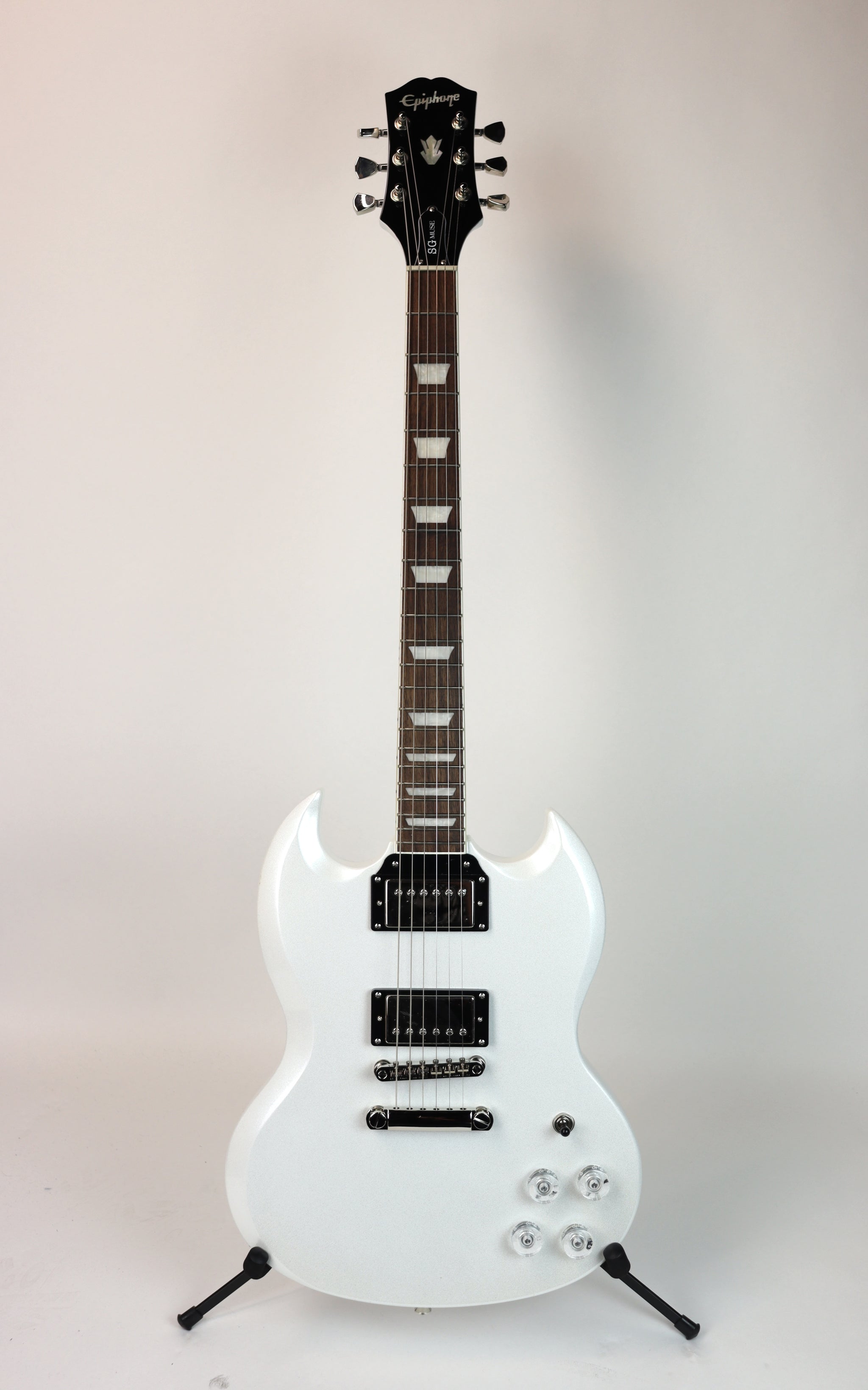Epiphone SG Muse ホワイトメタリック EpiSGMusePearlWHiteMet02_2048x
