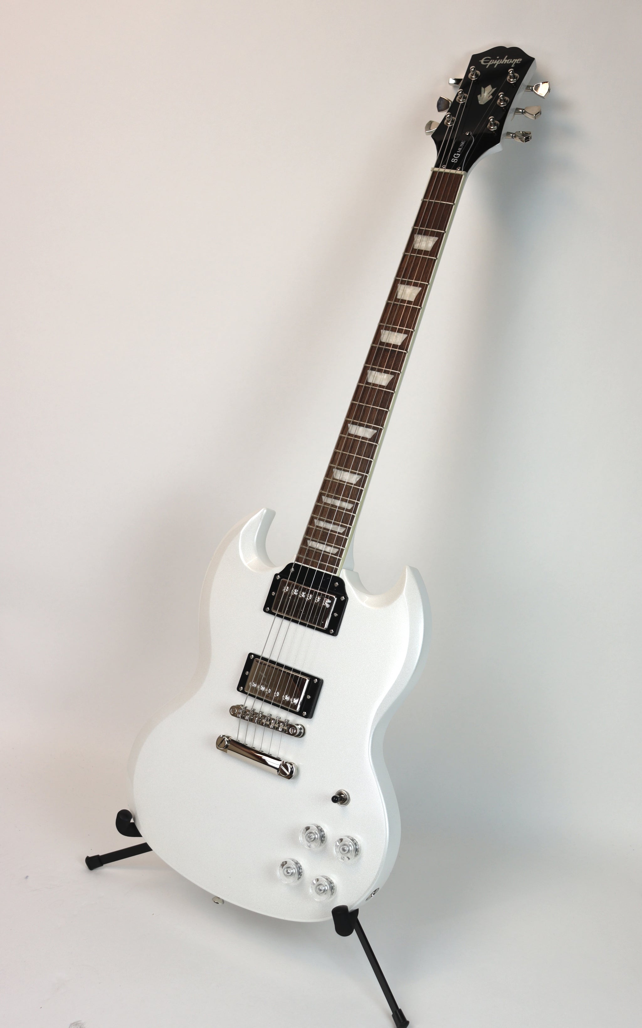 Epiphone SG Muse Pearl White Metallic – Detroit Guitar