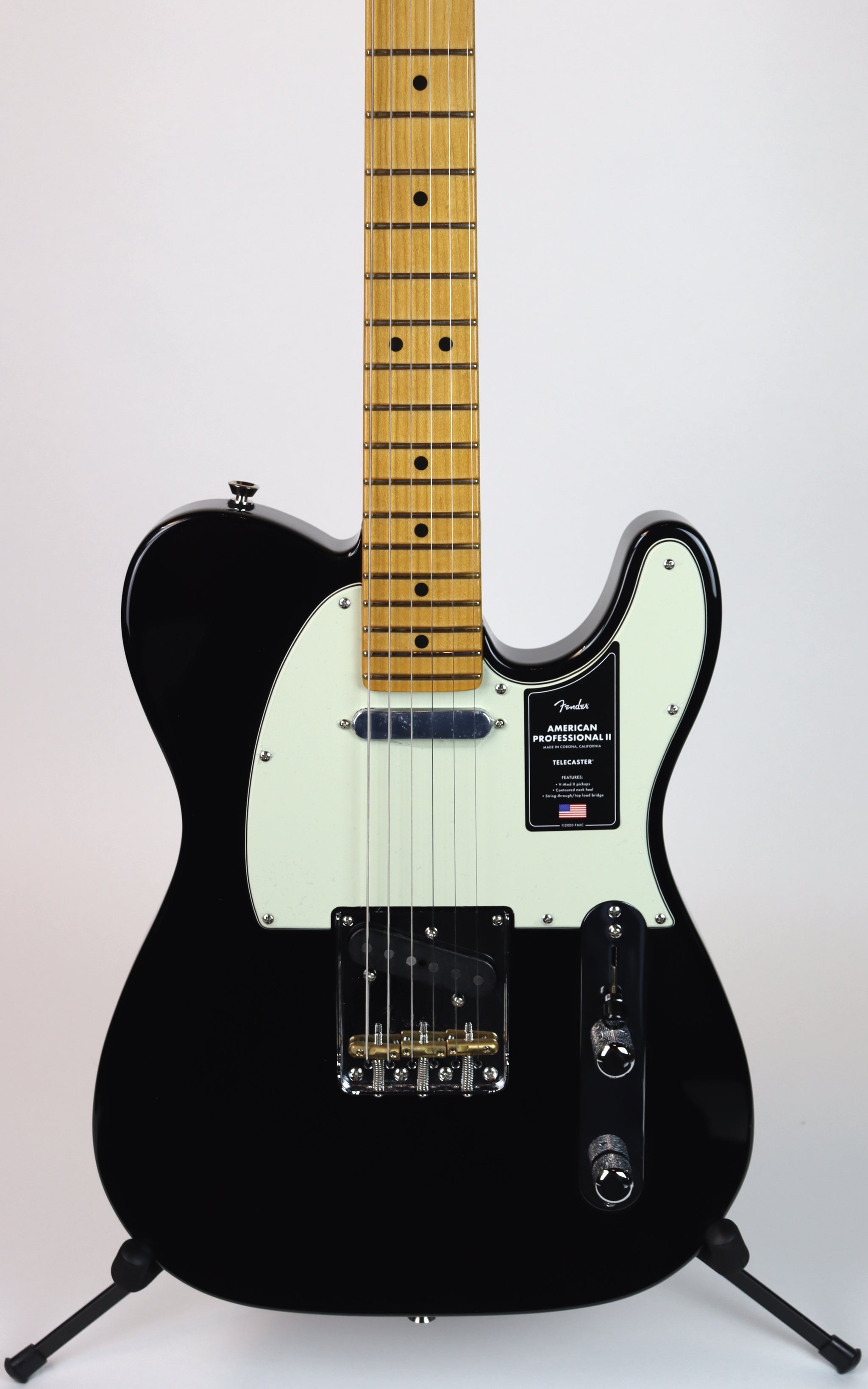 Fender American Professional II Telecaster MN Black – Detroit Guitar 