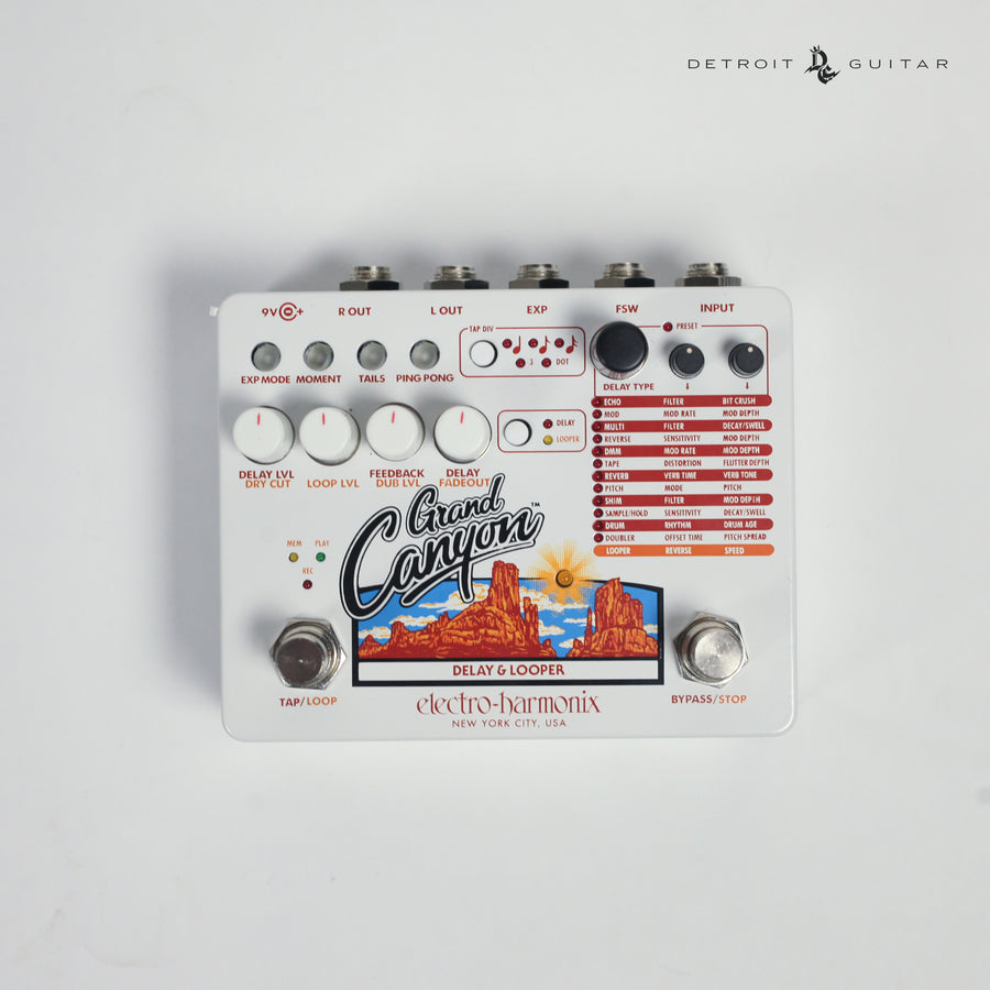 canyon delay and looper pedal Electro-Harmonix Grand Canyon Delay Looper – Detroit Guitar