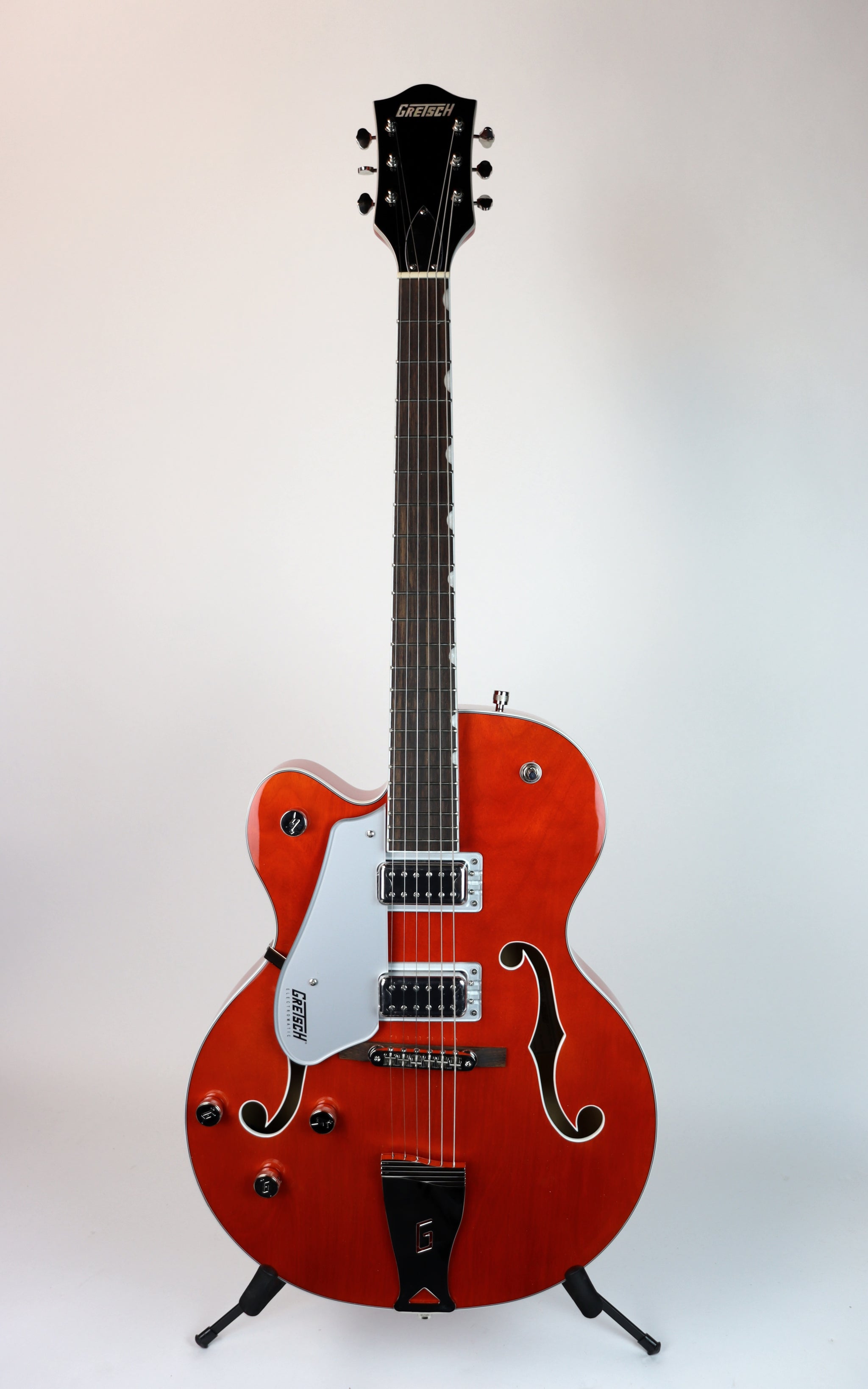 Gretsch G5420LH Electromatic Hollow Body Left Handed Orange Stain – Detroit  Guitar