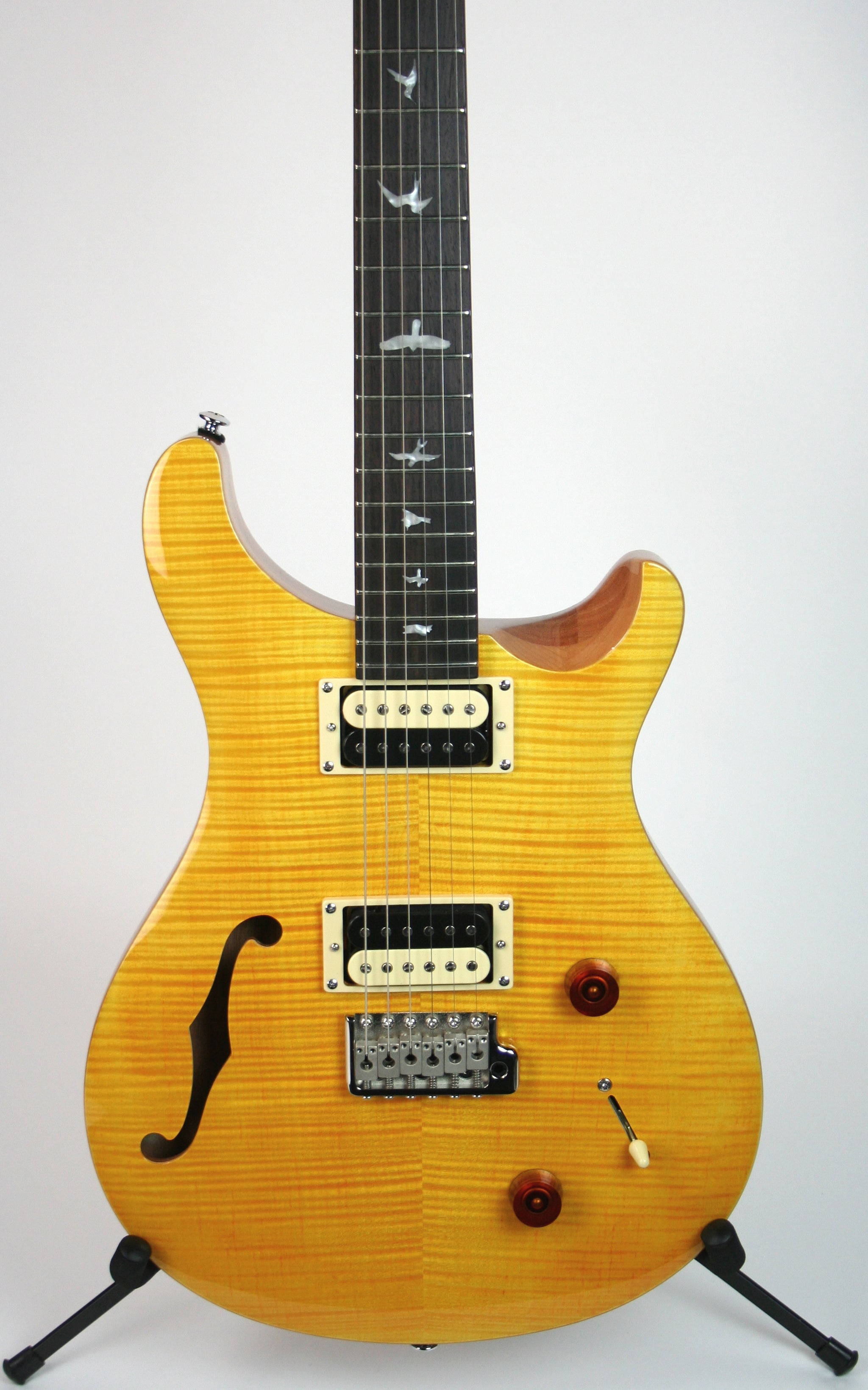 Paul Reed Smith SE Custom 22 Semi Hollow Santana Yellow – Detroit Guitar